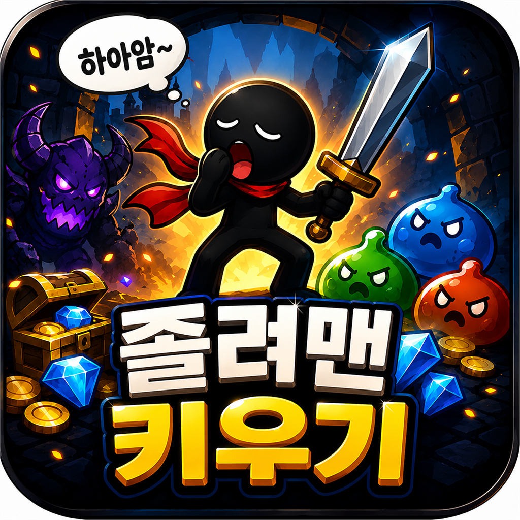졸려맨 키우기 앱 아이콘